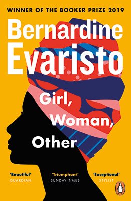 The cover of Girl, Woman, Other by Bernadine Evaristo, recommended as a must-read book for Black History Month
